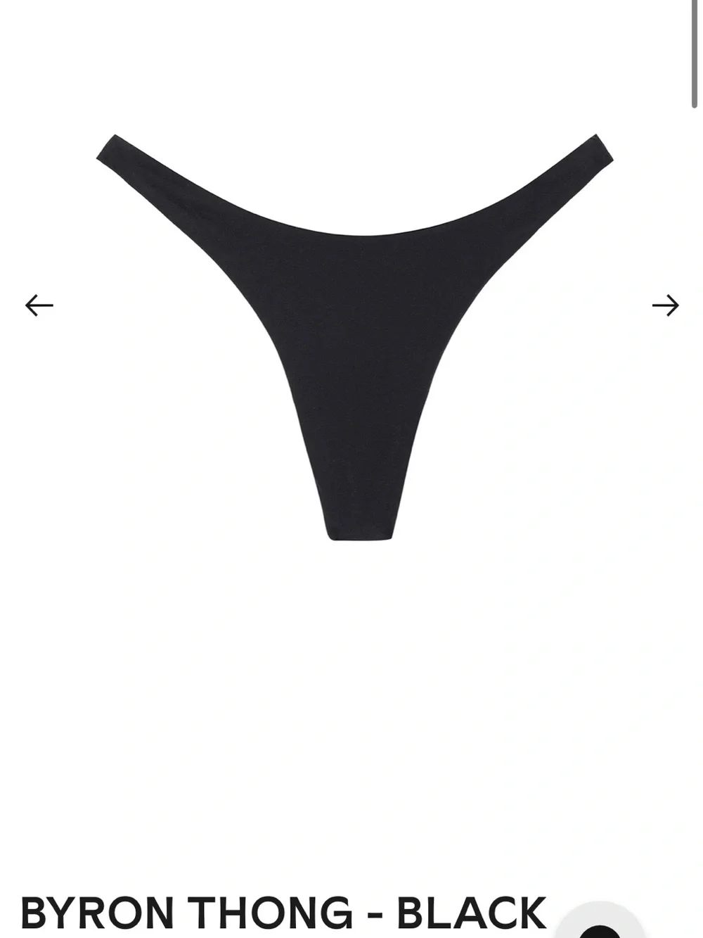 NWOT Monday Swimwear Black Halter Micro/Thong Bikini -Small